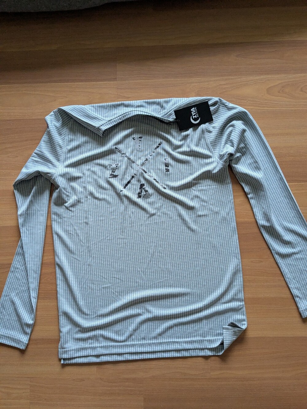 Ziya Performance Long-Sleeve Men’s Shirt in Light Gray